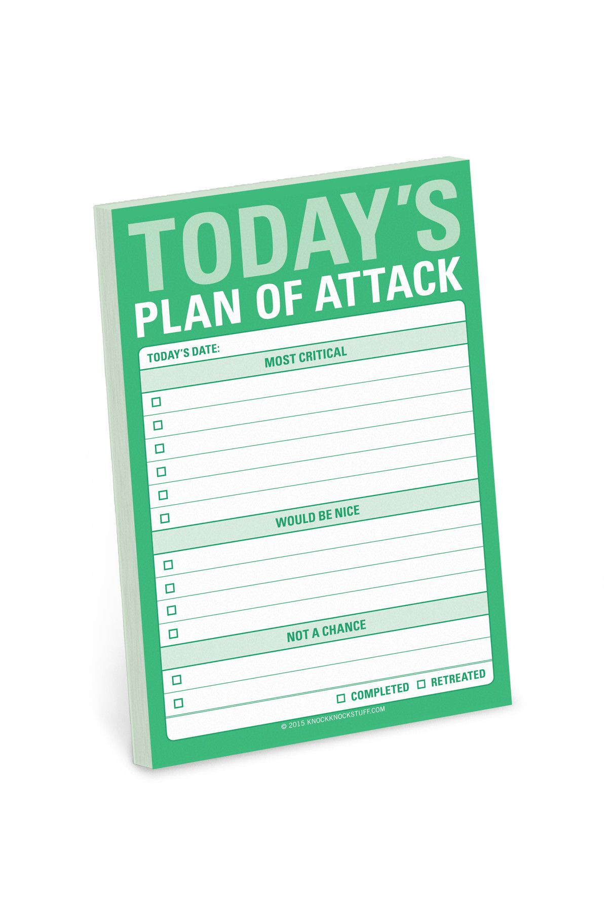 Knock Knock Büyük Yapışkan Notlar: Bugünün Saldırı Planı