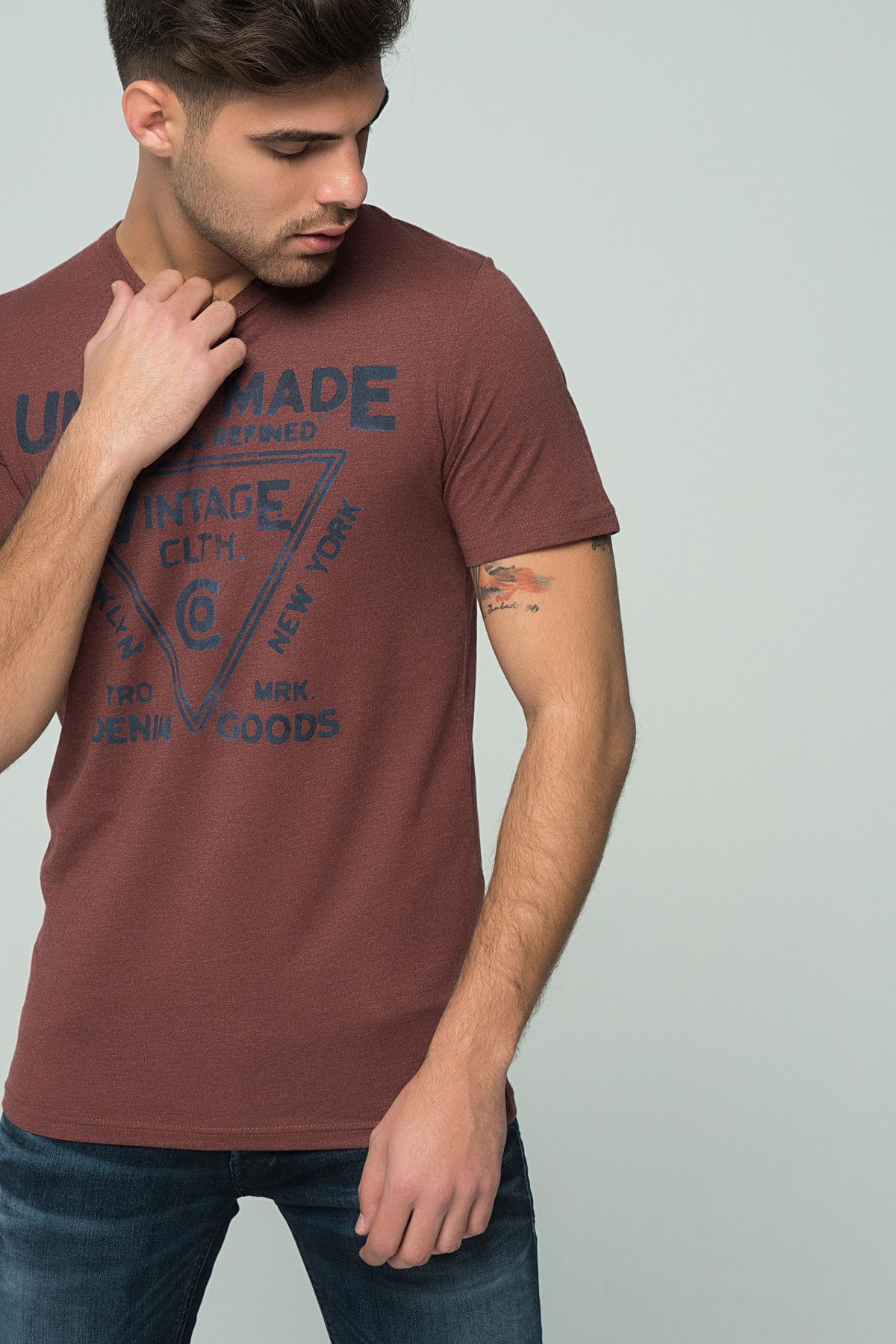 Jack & Jones T-Shirt - Recyle Adam Tee SS Crew Neck-12128188