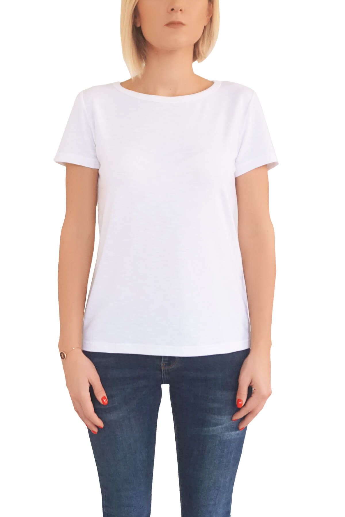 Mof Basics Kadın Beyaz T-Shirt BYT-B