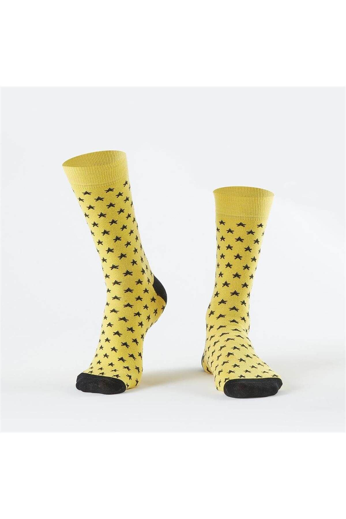 Özgür Çoraplar Erkek Sarı Yıldızlar Çorap  09f892d9