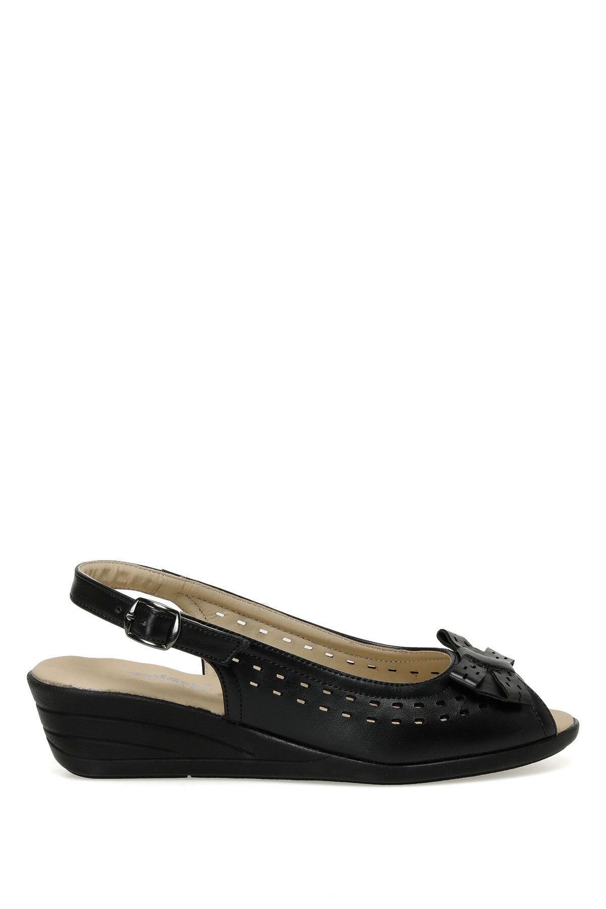Polaris 164353.z3fx Siyah Kadın Comfort Sandalet
