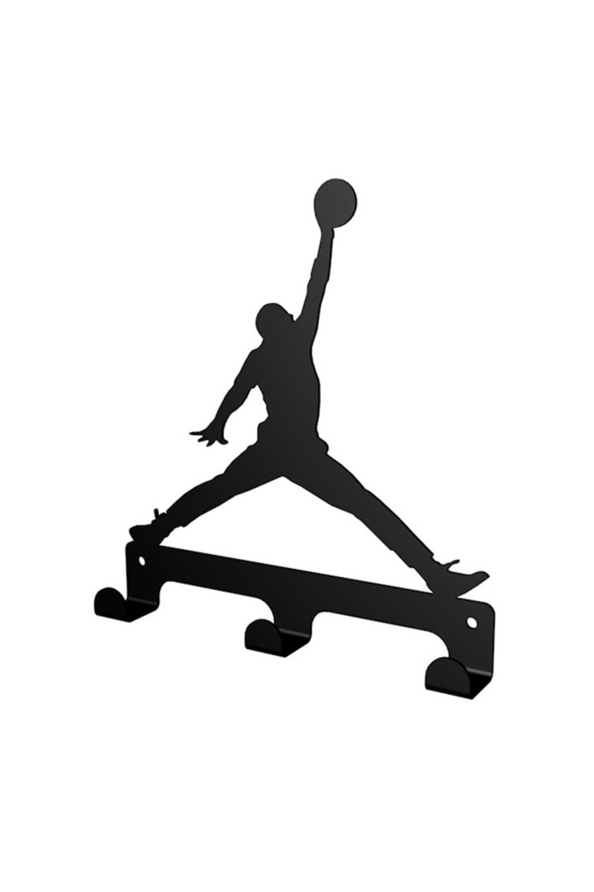 Kristal Basketbol Dekoratif Metal Askı (3'lü) - Siyah