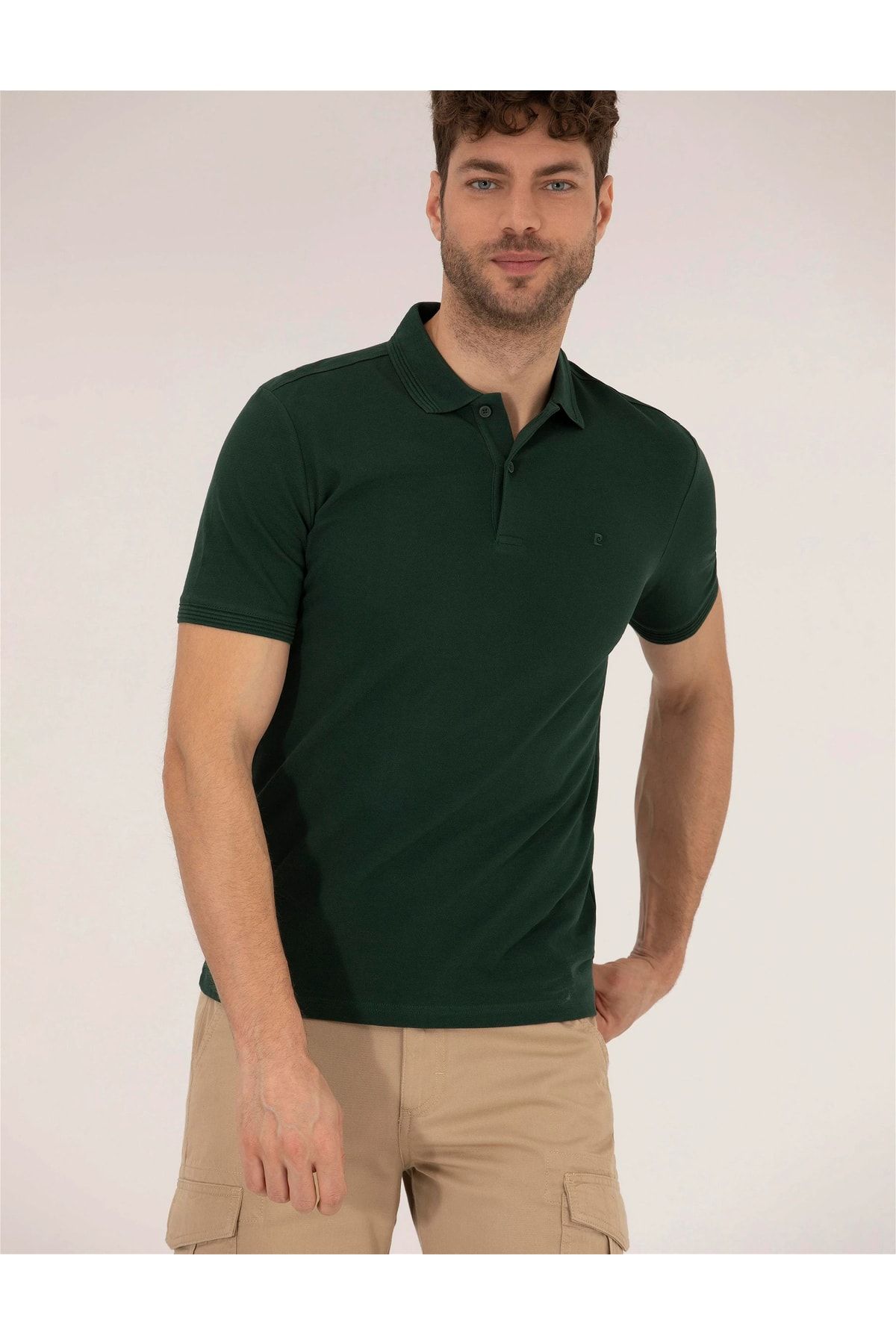 Pierre Cardin Slim Fit Polo Yaka Basic T-shirt
