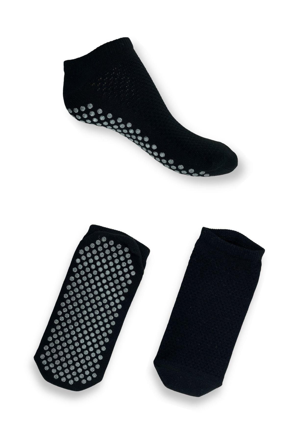 Belyy Socks 2 Li Paket Taban Altı Kaydırmaz Baskılı Yoga Dans Ve Plates Çorabı