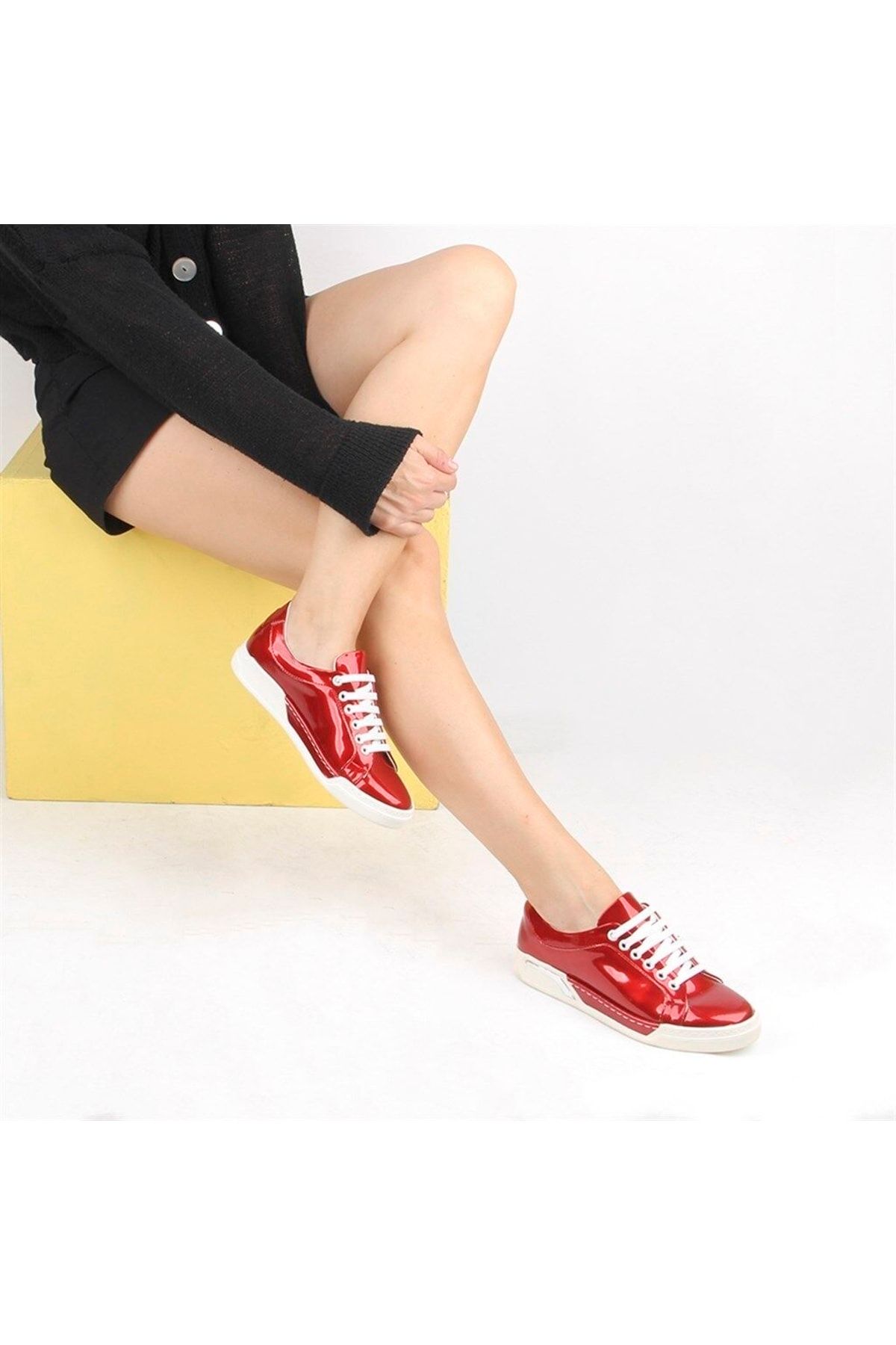 Sail Lakers Moxee - Kırmızı Bağcıklı Kadın Günlük Ayakkabı