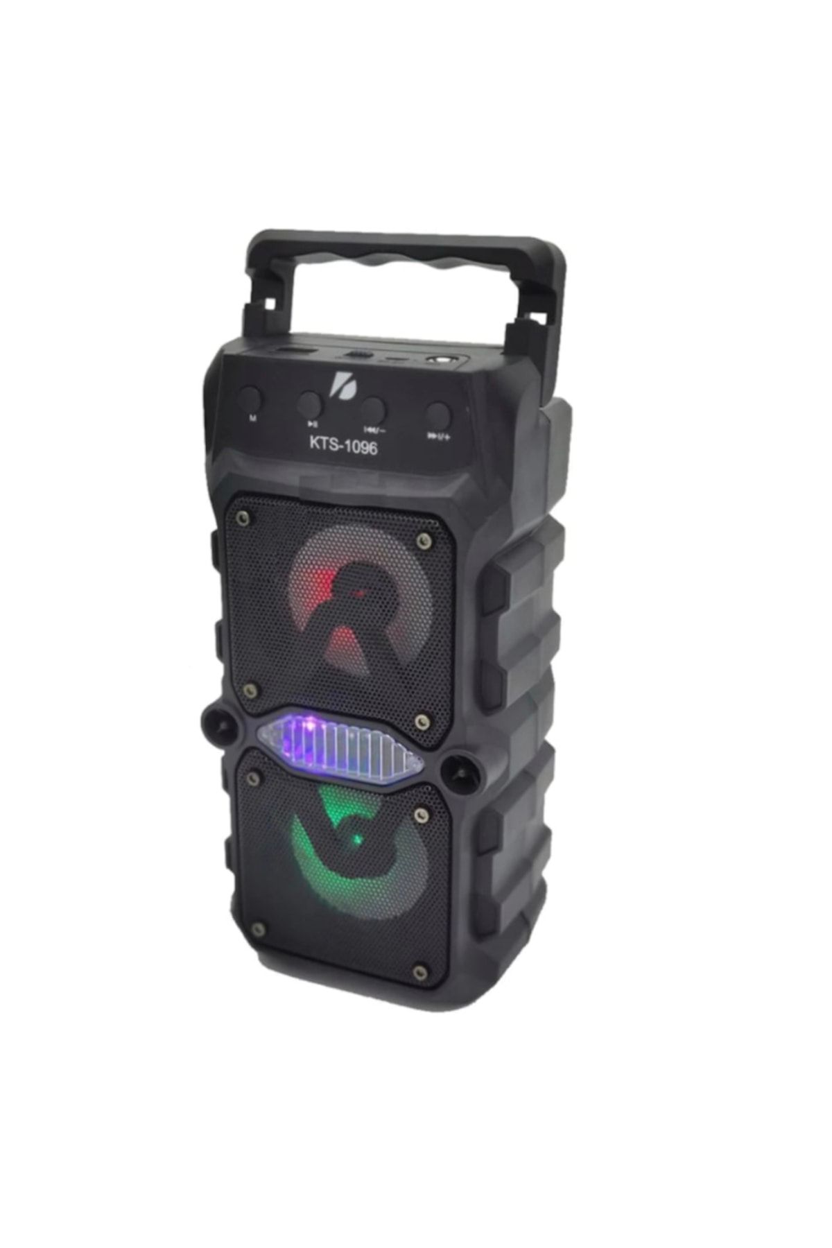 Genel Markalar 2 Yıl Kts-1096 Büyük Boy Çift Çıkışlı Ses Bombası Bluetooth Hoparlör Siyah İthalatçı Garantili Yok