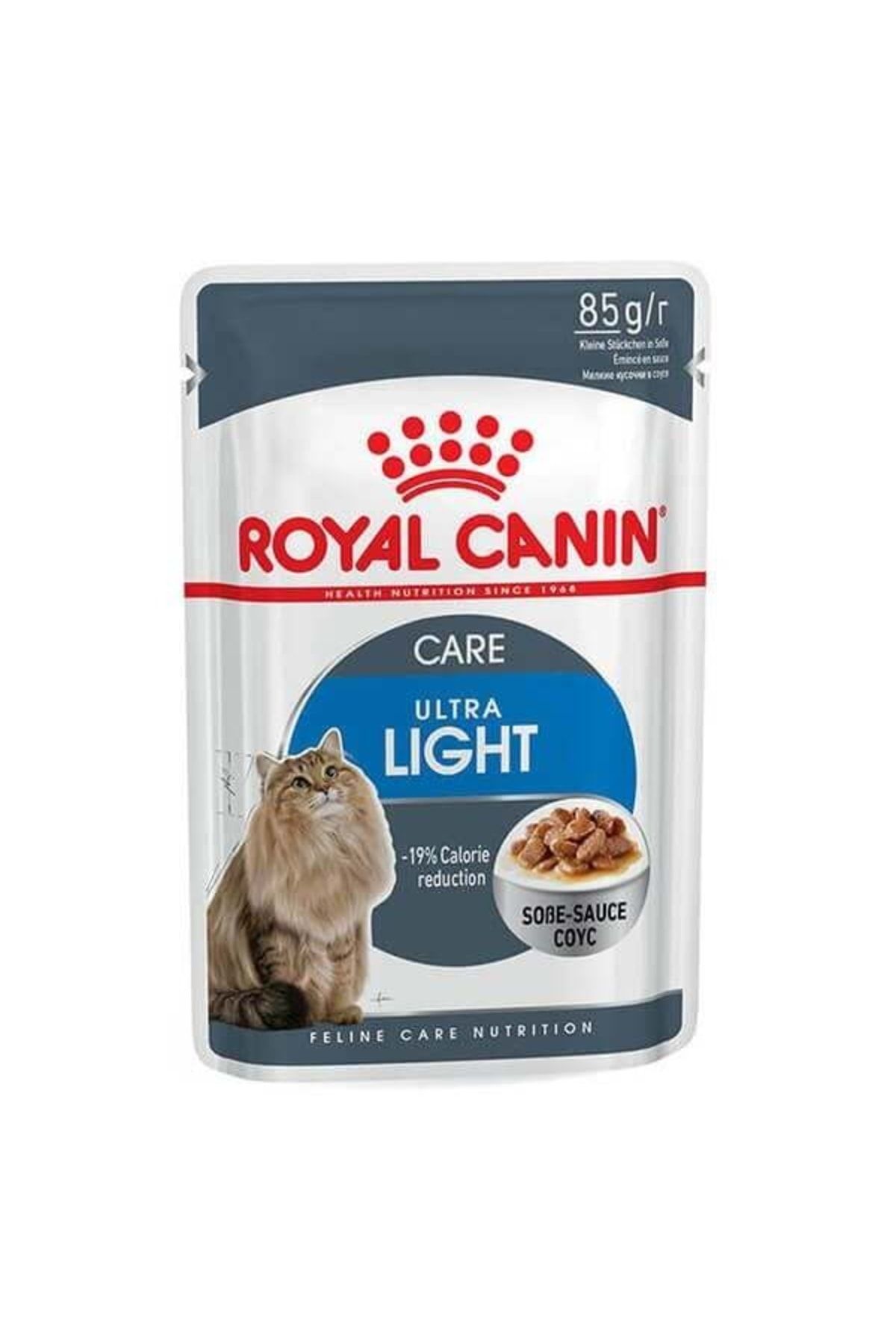 Royal Canin Ultra Light Gravy Pouch Diyet Kedi Maması 85 Gr - Farmapets