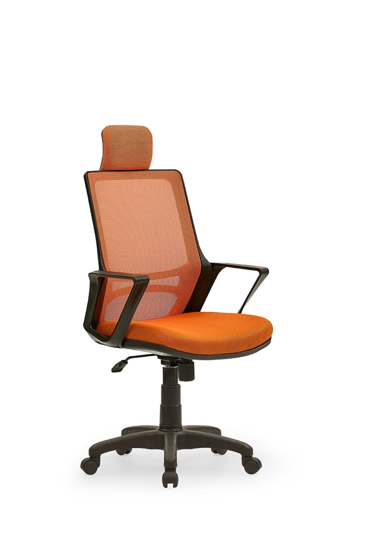 MEHMET YAREN BURO Arya3 Bilgisayar Koltuğu - Ofis - Müdür - Büro - Çalışma Sandalyesi Turuncu Renk Plastik Ayaklı