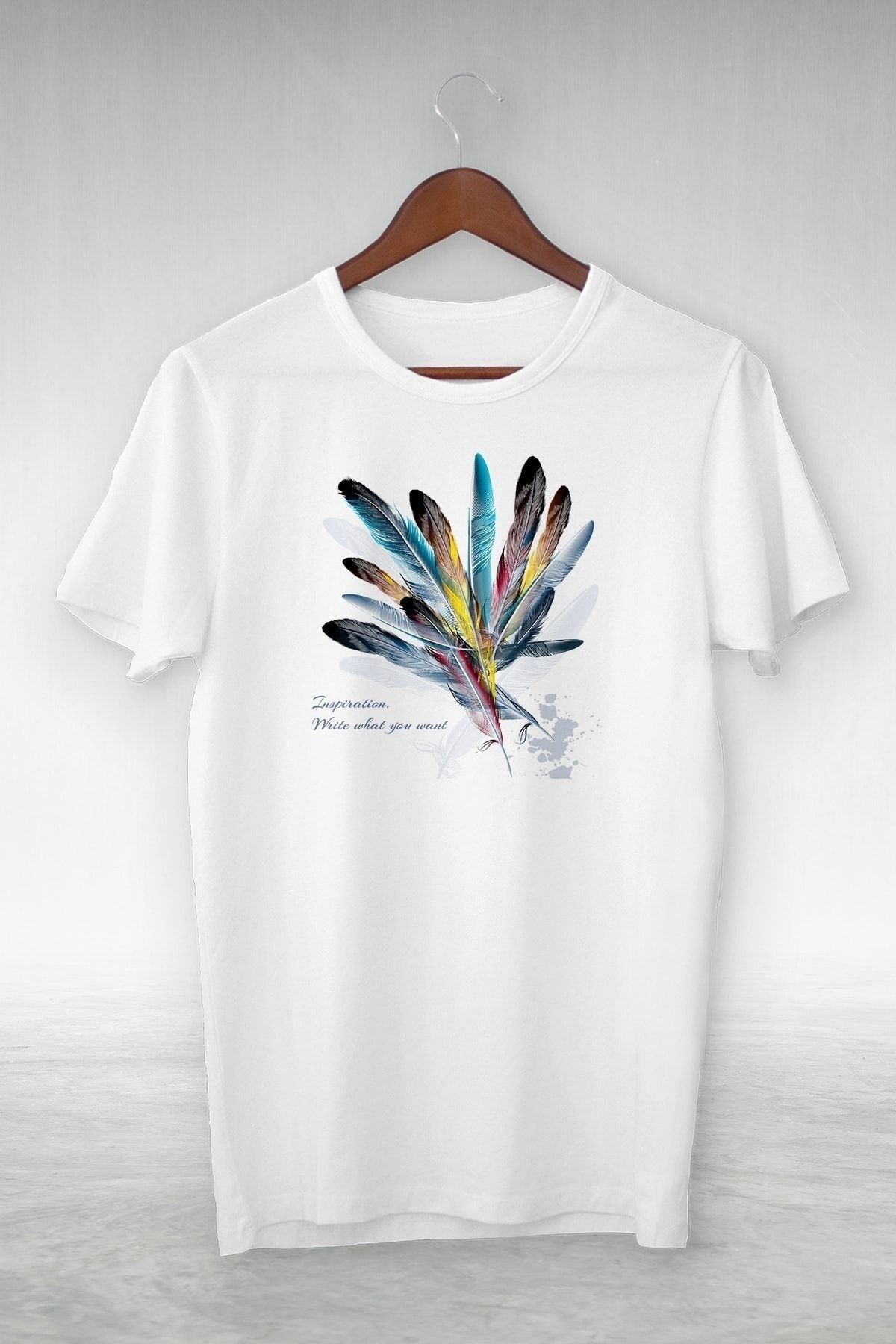 MODA BLUE MOONS Unisex Zokawear Beyaz T-shirt