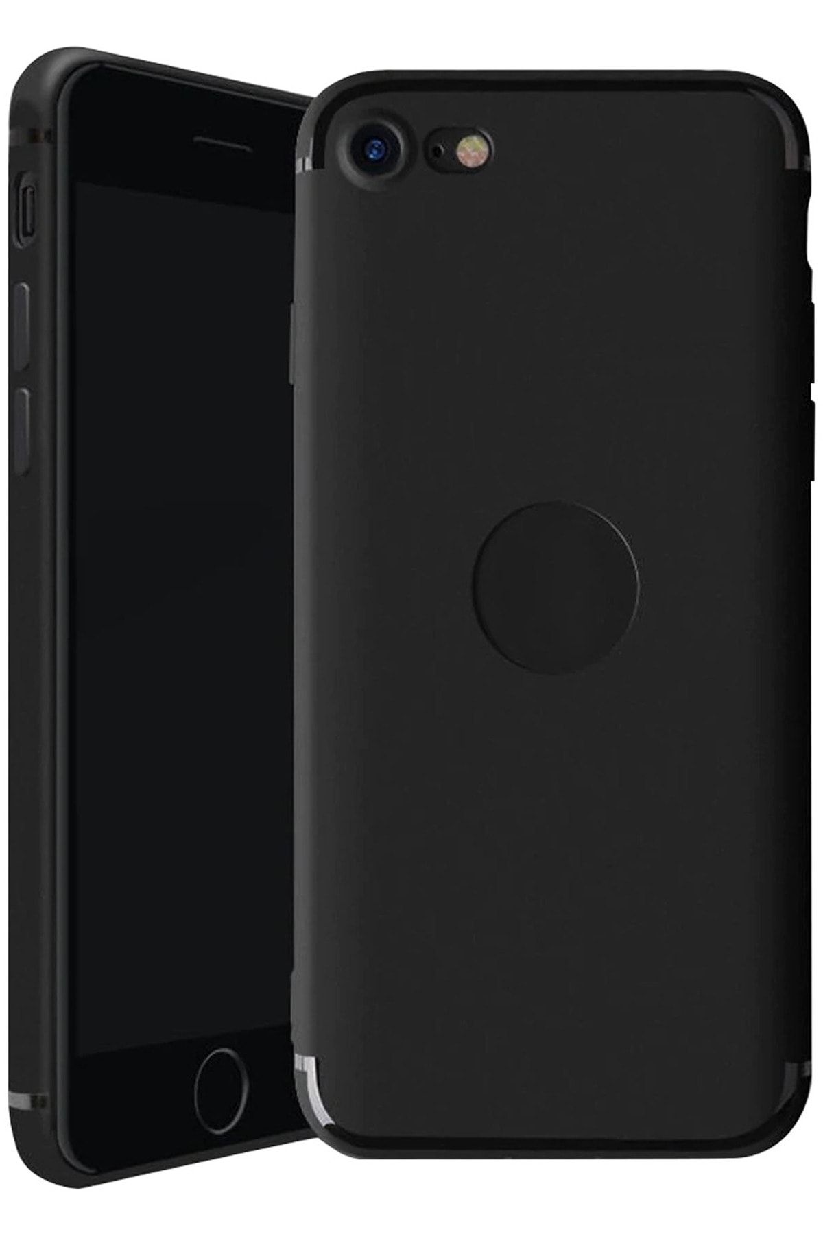 CEPSTOK Apple Iphone Se 2020 2022 Kılıf Ultra Ince Slim Fit Siyah Silikon
