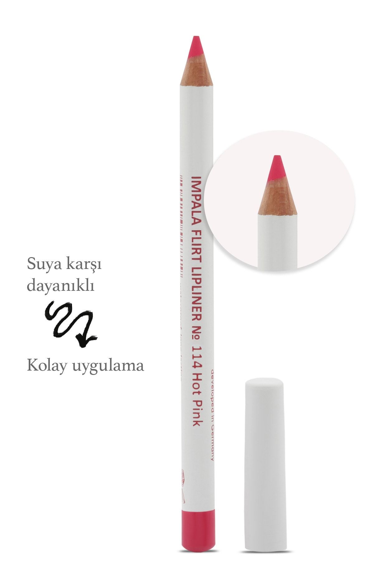 IMPALA Dudak Kalemi - Flirt Pencil Lipliner No: 114(SICAK PEMBE)