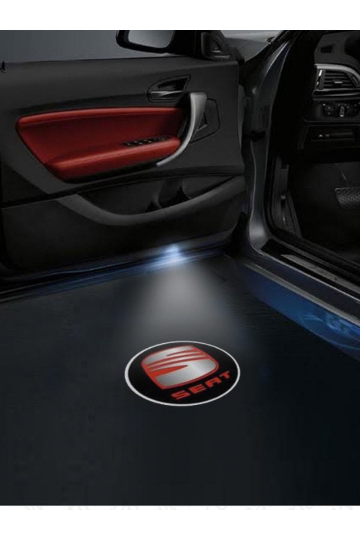 Unichrome Seat Logolu Kapı Altı Loga Lamba Pilli Sensörlü Kolay Montaj