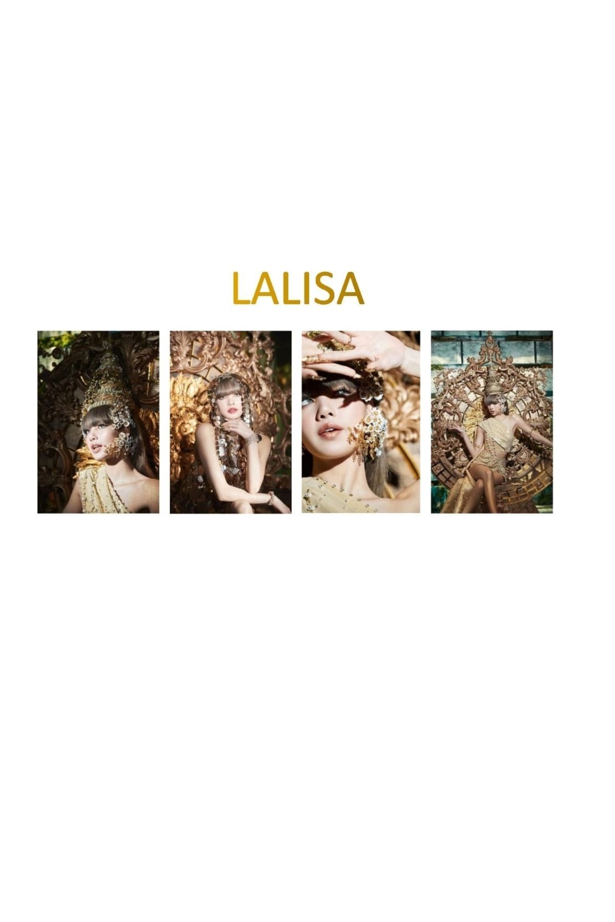 REN AKSESUAR Kpop Blackpınk Lisa Lalisa Albüm Kartpostal 4 Adet
