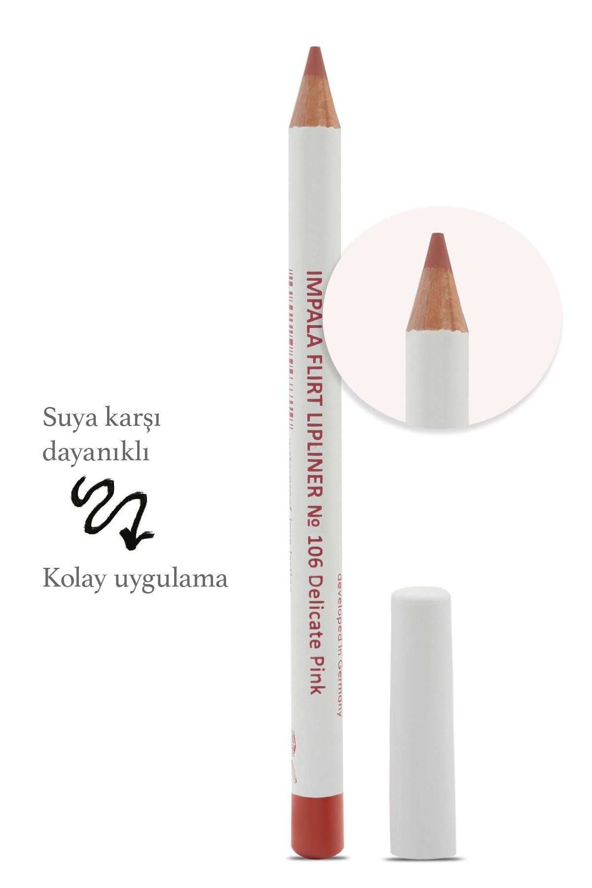 IMPALA Dudak Kalemi - Flirt Pencil Lipliner No: 106(PEMBE KAHVE)