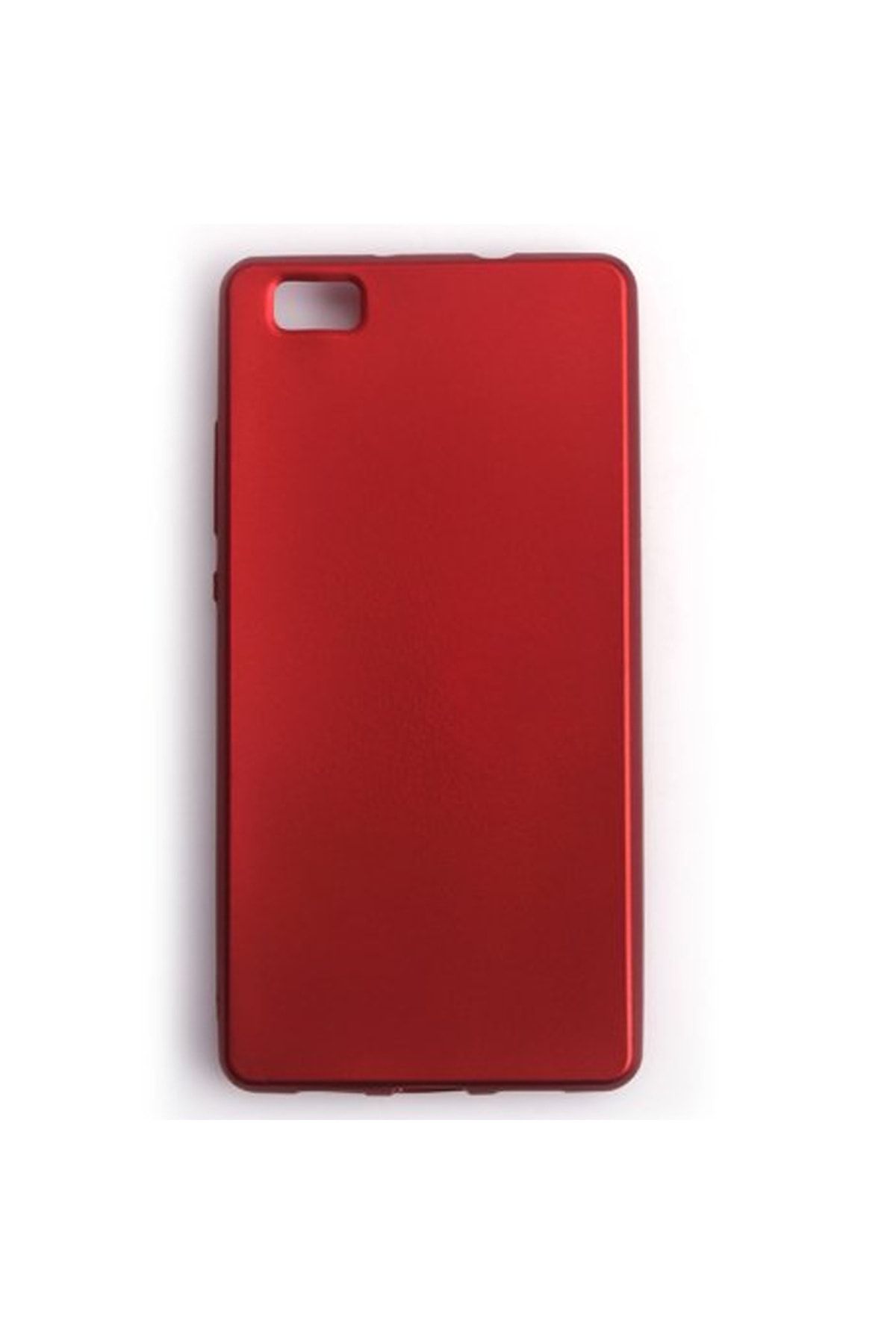 Genel Markalar Huawei P8 Lite Kırmızı(bordo) Arka Kapak Silikon Kılıf + Temperli Cam Ekran Koruyucu