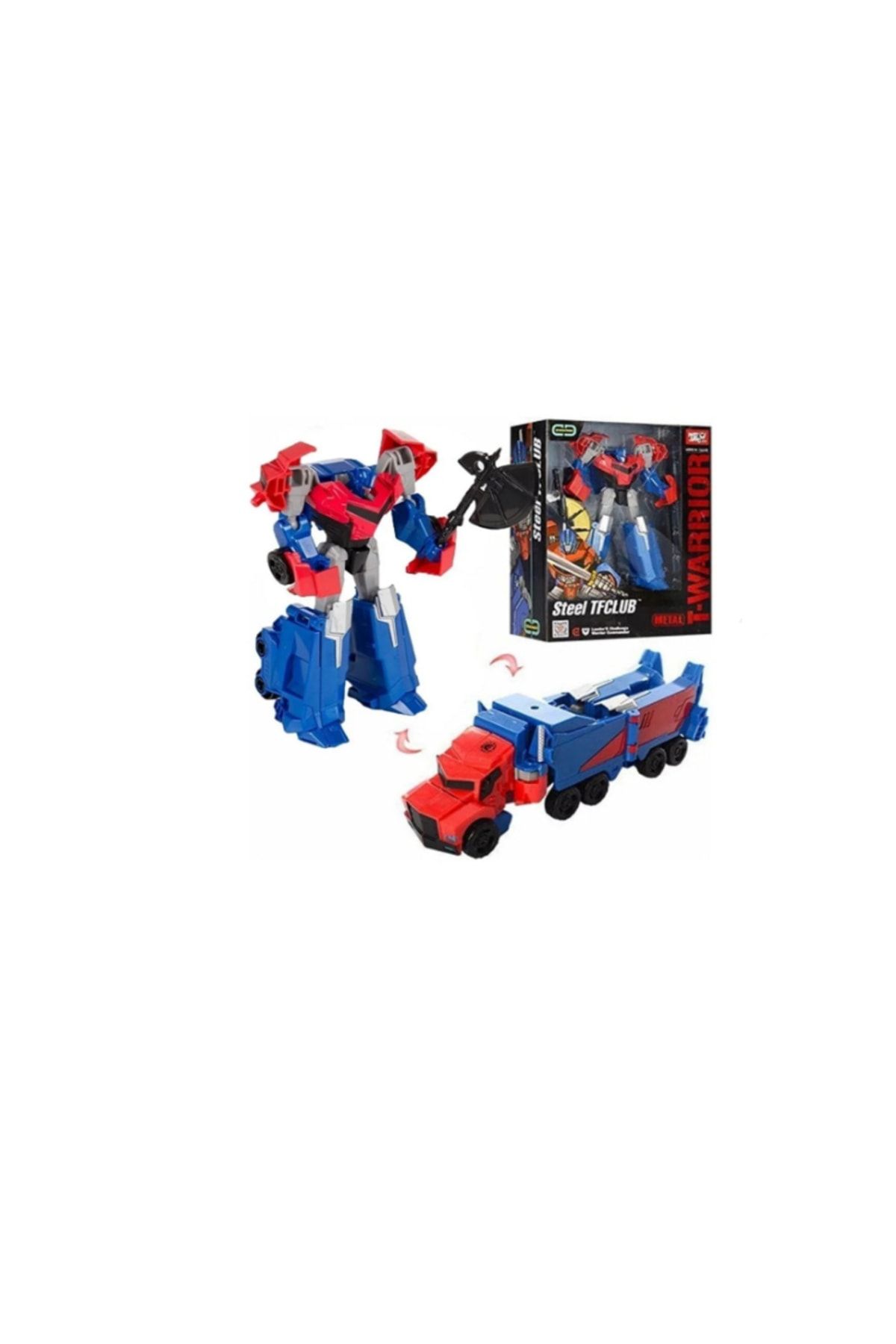 TRUST STORE Transformers Metal Gövdeli Dönüşebilen Mavi Robot 8008 En Iyisi, En Hesaplısı