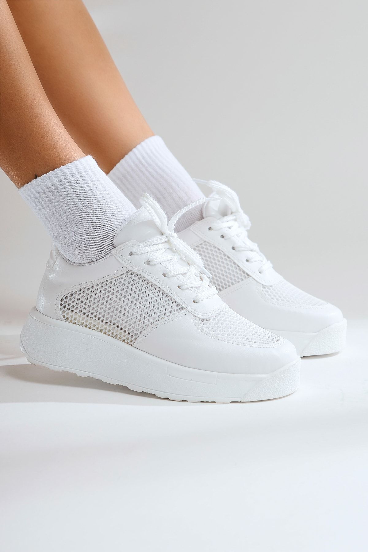 Limoya Kany Beyaz Fileli Sneakers Spor Ayakkabı