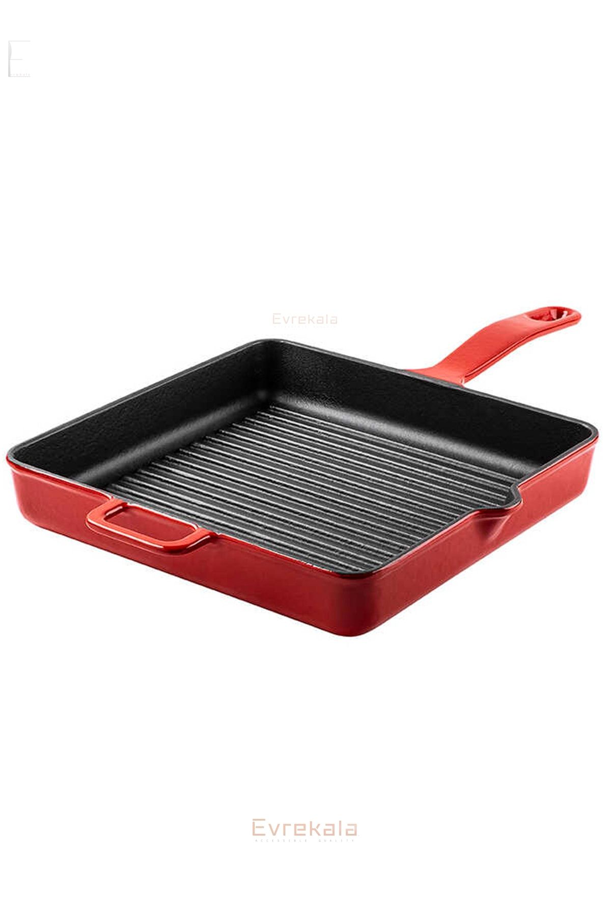 Tantitoni Evrekala Shop Demir Döküm Izgara Tava 25 Cm Grill Tava