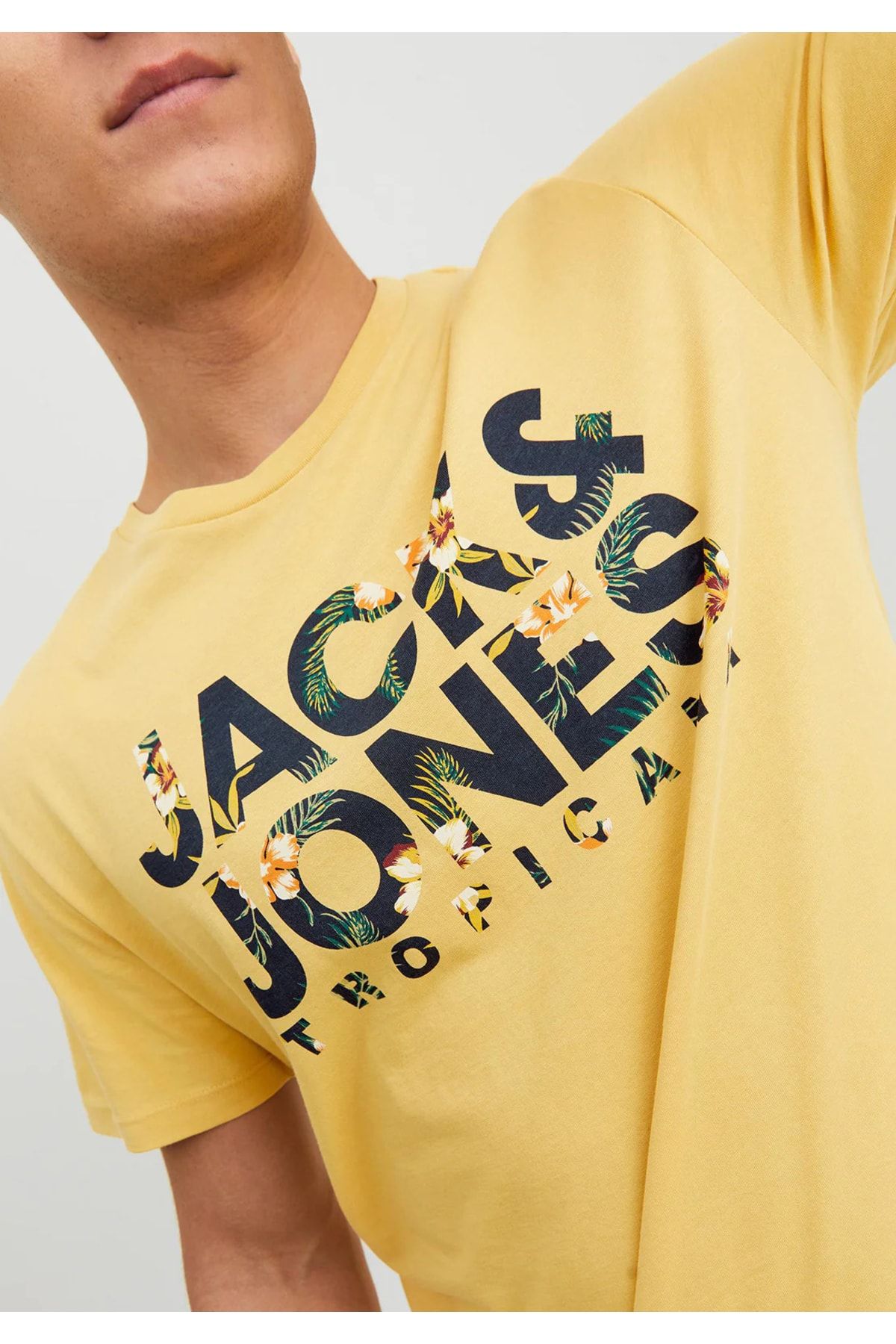 Jack & Jones Botanik Baskı Erkek T-shirt