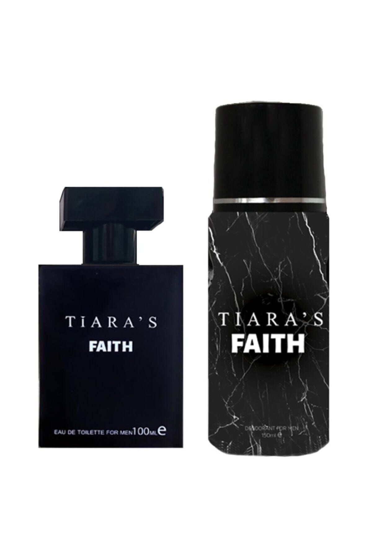 Tiaras Faith Edt 100 ml  Erkek Parfüm ve 150 ml Deodorant 100018