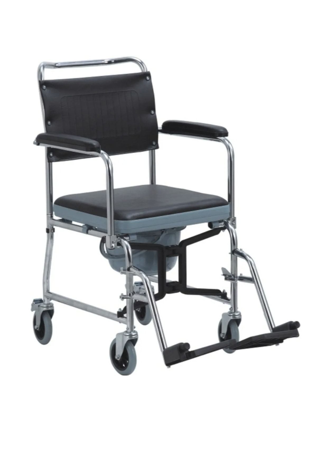 wicromed Sdm Klozetli Tekerlekli Katlanır 689 Tuvalet Sandalyesi