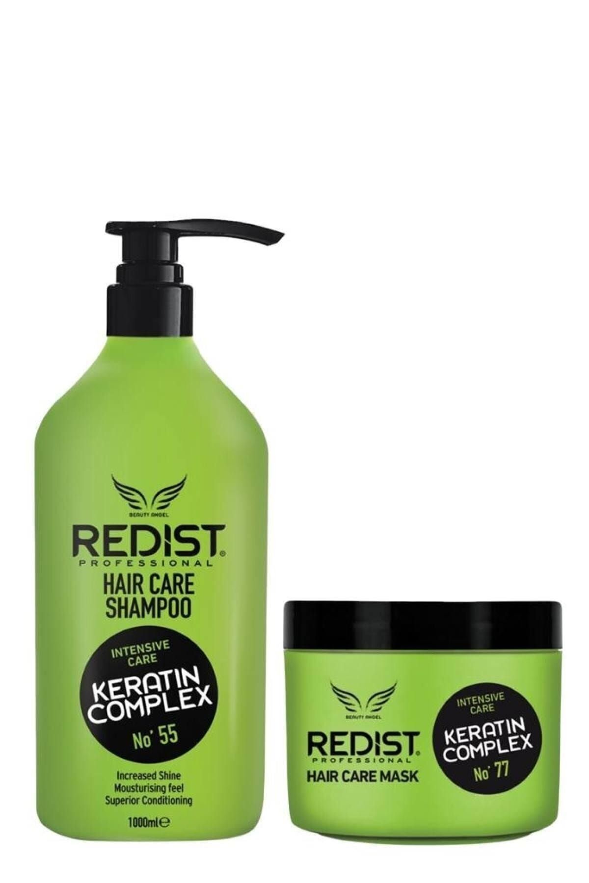 Redist Keratin Saç Bakım Şampuanı 1000 Ml + Keratin Saç Bakım Maskesi 500 Ml