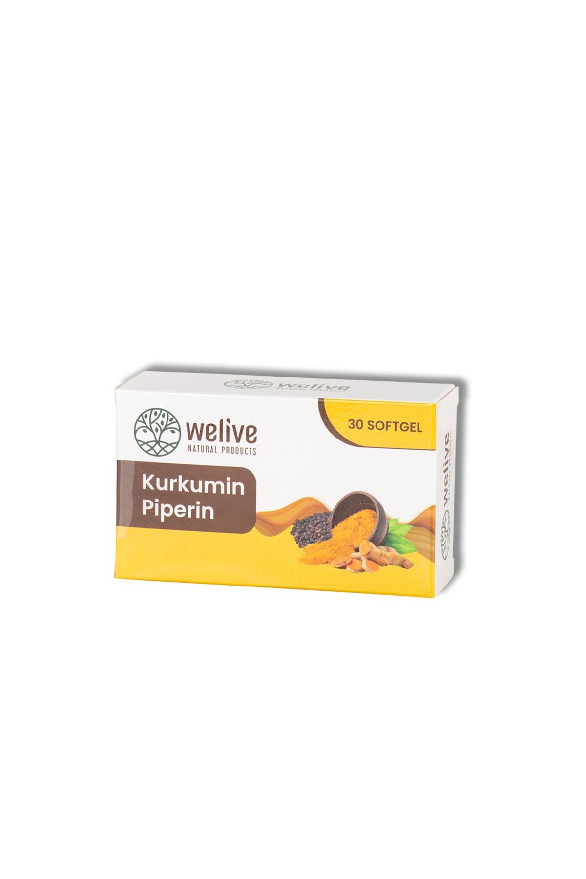 Welive Kurkumin ( Curcumın) Piperin / 30 Softgel