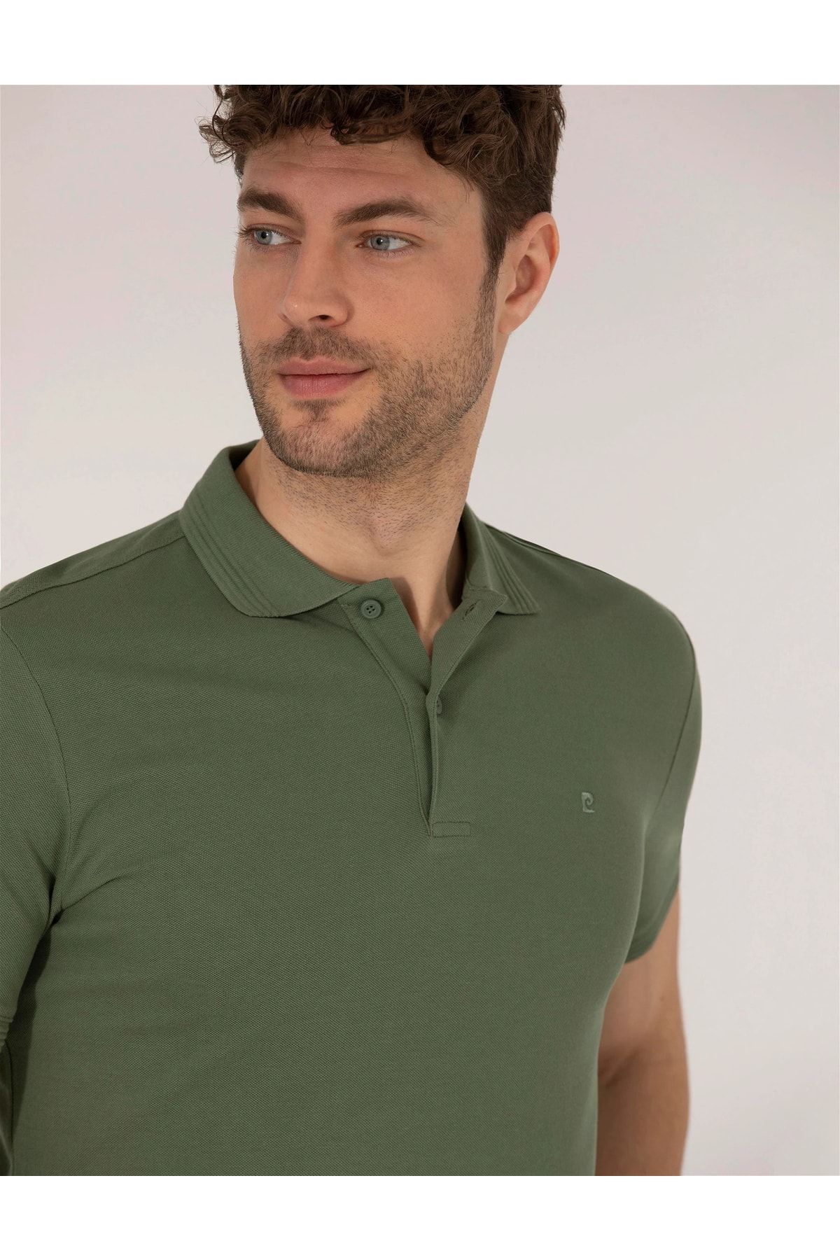 Pierre Cardin Slim Fit Polo Yaka Basic T-shirt