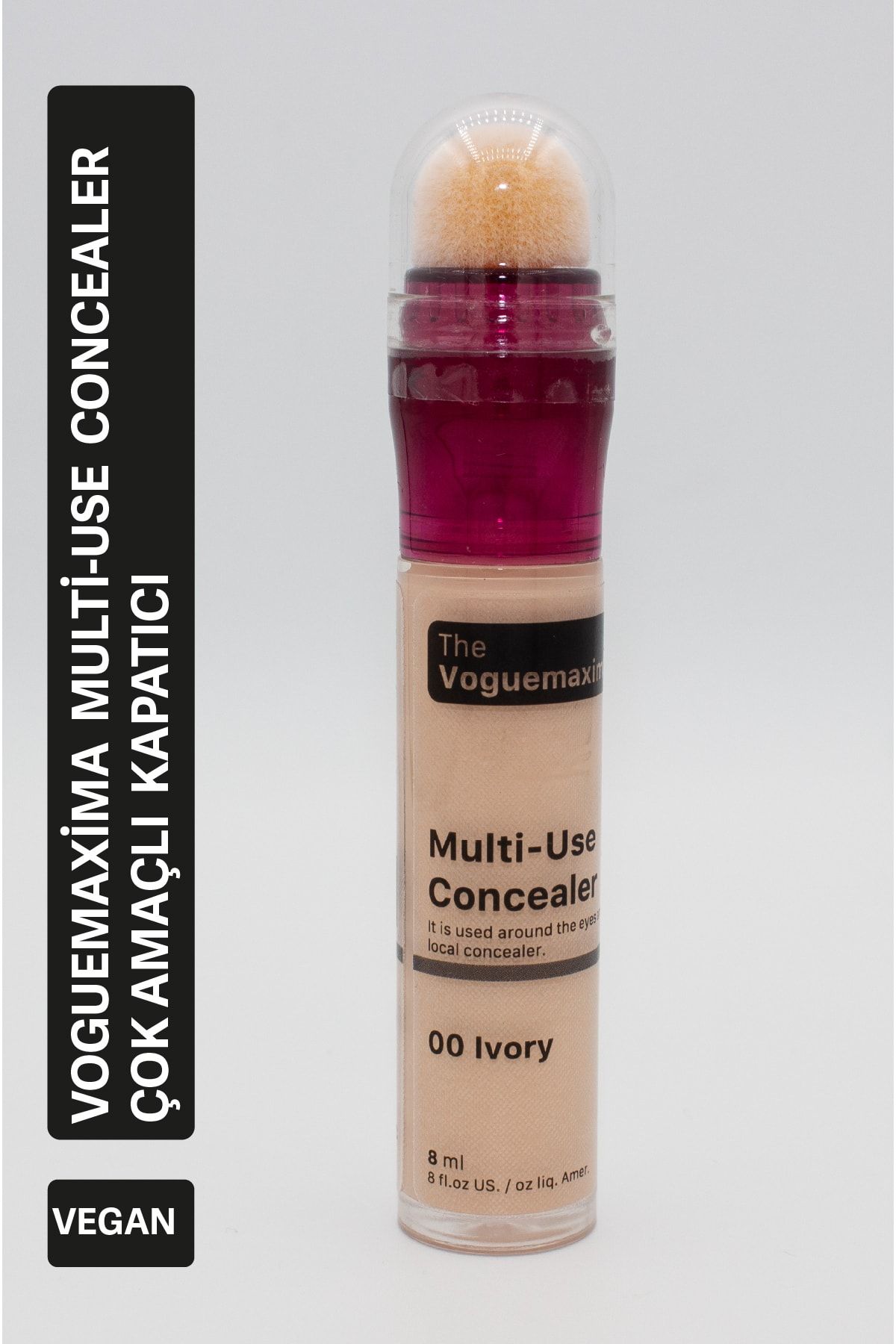 VOGUEMAXİMA COSMETİC Voguemaxima Instant Anti Age Eraser Multi Use Conwcealer - Göz Altı Kapatıcısı 00 Ivory 8ml