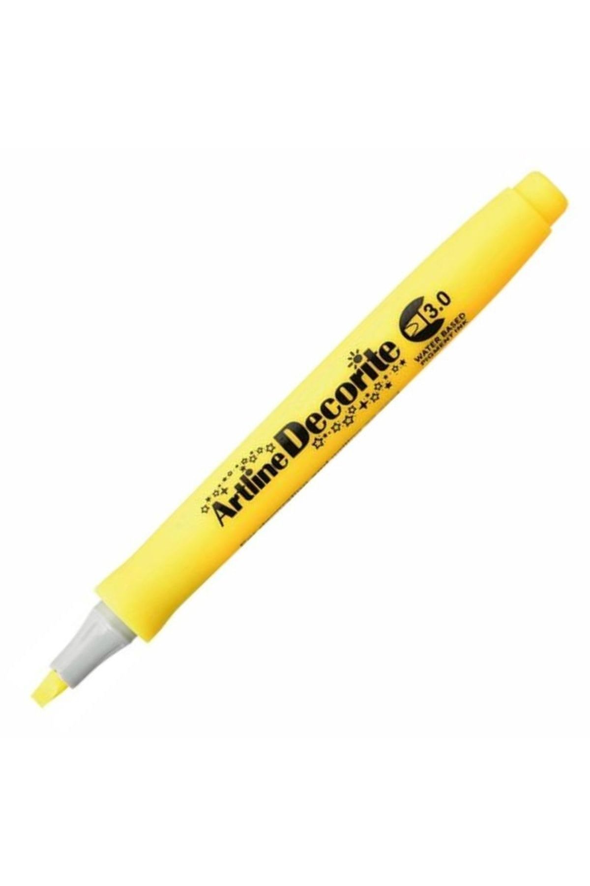 Genel Markalar Artline Decorite Marker Kalem Düz Kesik Uç 3.0 Yellow