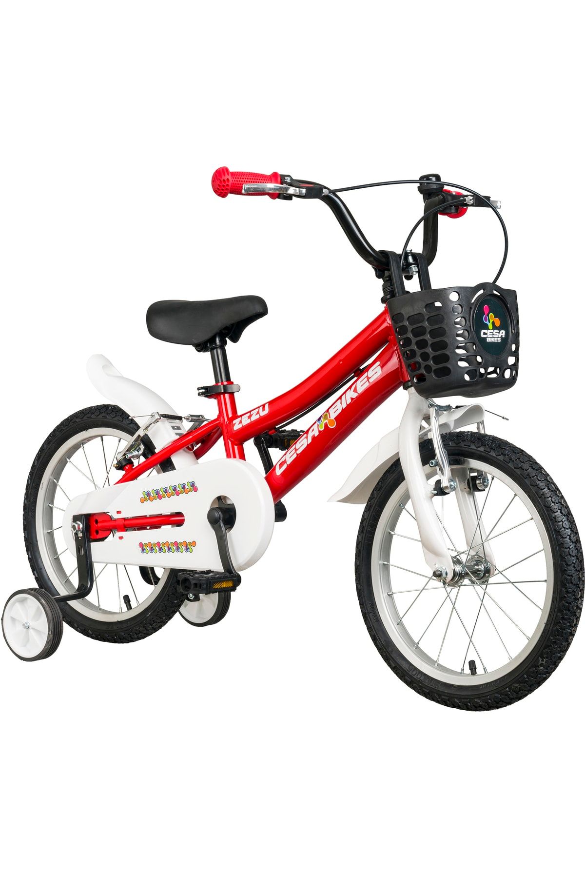 Cesa Bisiklet Cesa Bike Zezu Lüx Model 16 Jant Bisiklet 4-7 Yaş Kırmızı-beyaz Çocuk Bisikleti