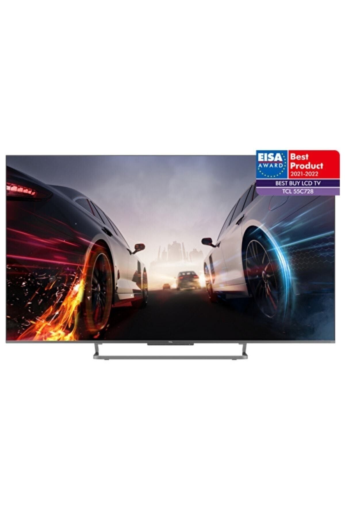 TCL 55C728G 55" 139 Ekran Uydu Alıcılı 4K Ultra HD Google Smart QLED TV