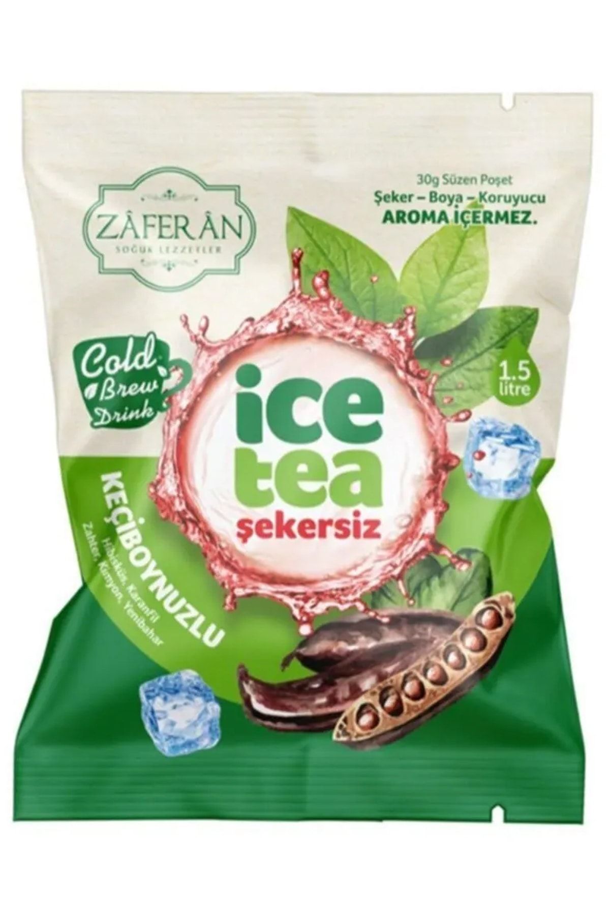 Zaferan Türk Şerbetleri Ice Tea Keçiboynuzlu 1.5 Lt. Soğuk Çay