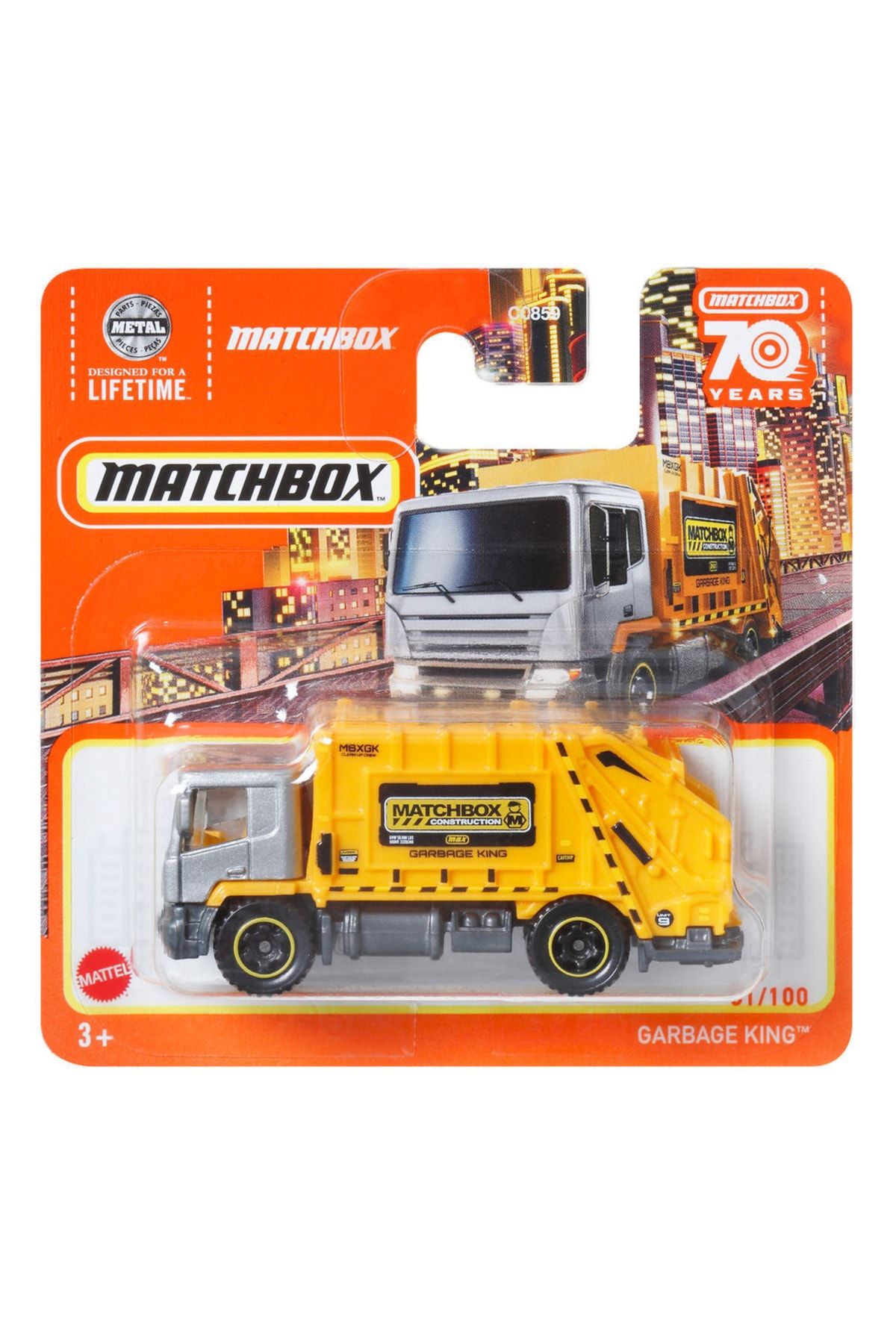 Matchbox C0859 Matchbox 1:64 Tekli Arabalar GARBAGE KING HLD09