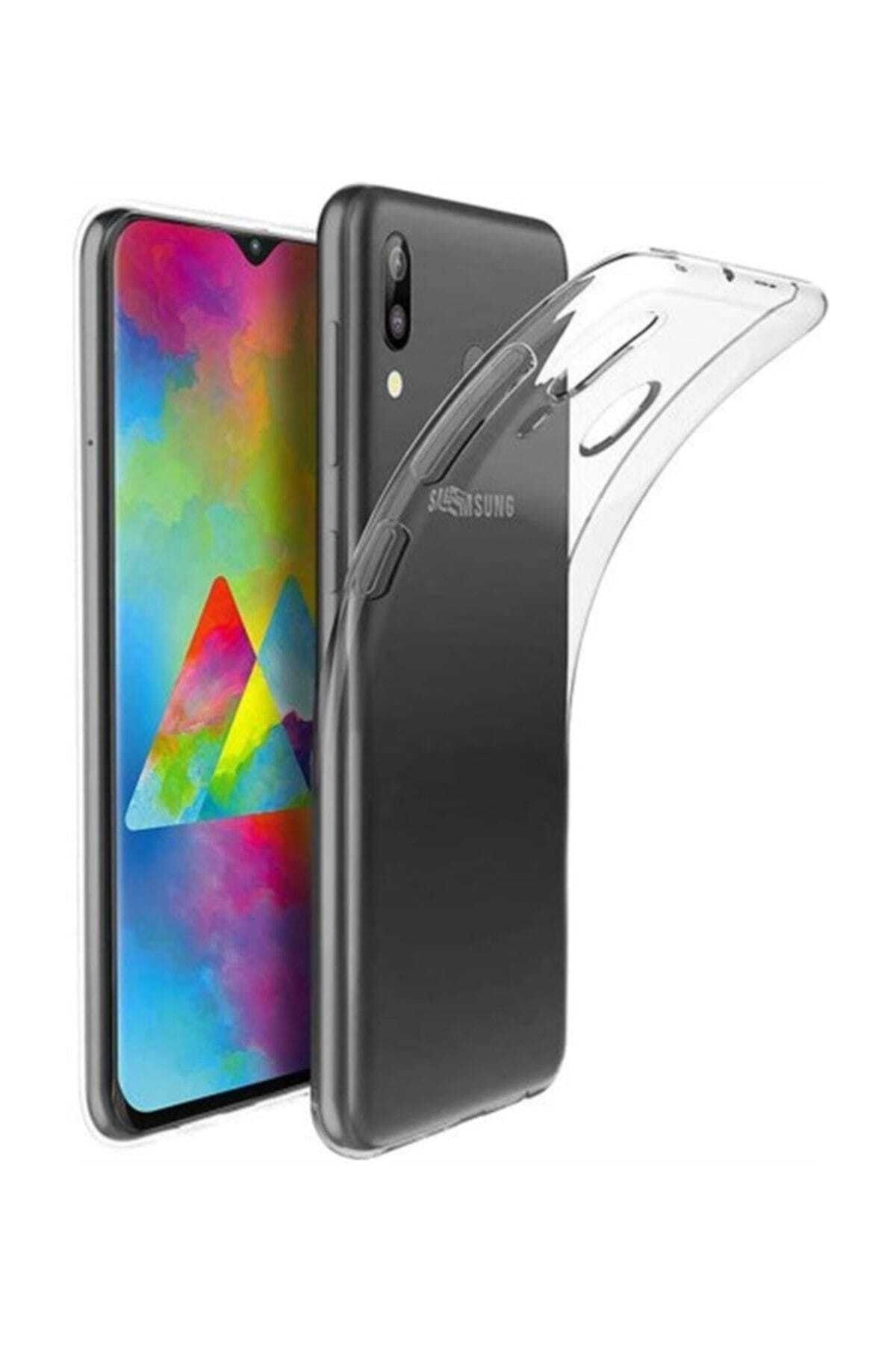 Telefon Aksesuarları Galaxy M20 Toz Koruma Ultra Ince Şeffaf Silikon Kılıf