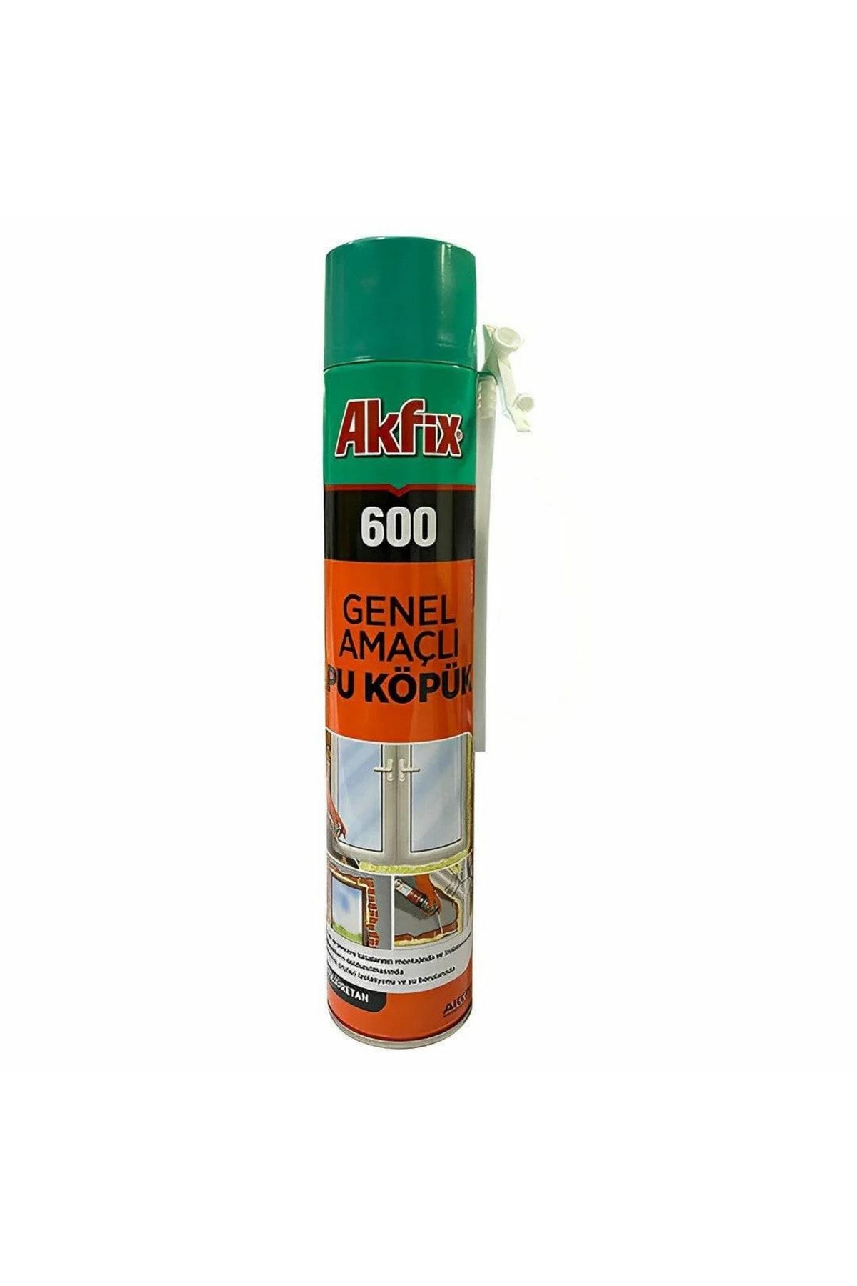 Akfix 600 Genel Amaçlı Pu Köpük 750 Ml / 600 Gr 2 Adet