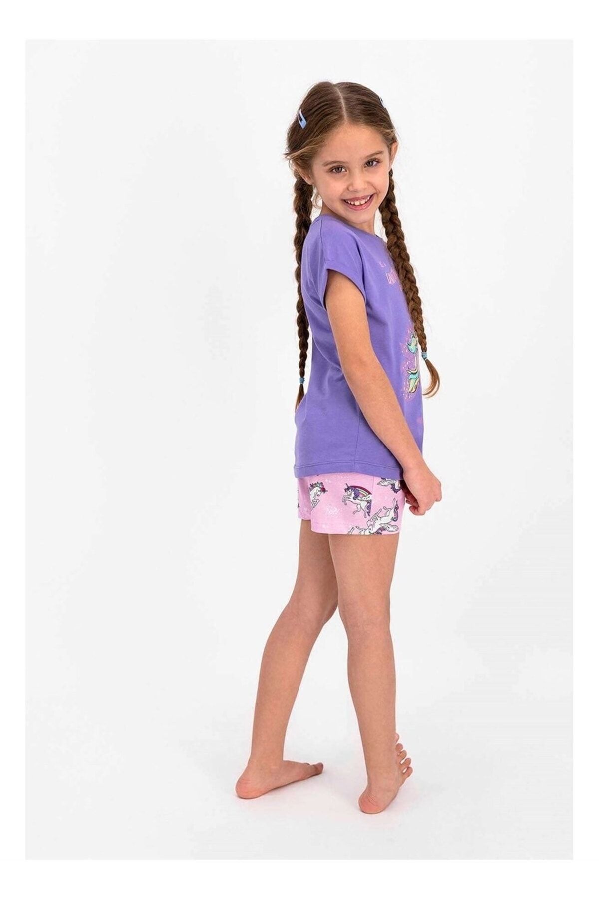 Rolypoly 2418-2 Kız Çocuk Pijama Takımı
