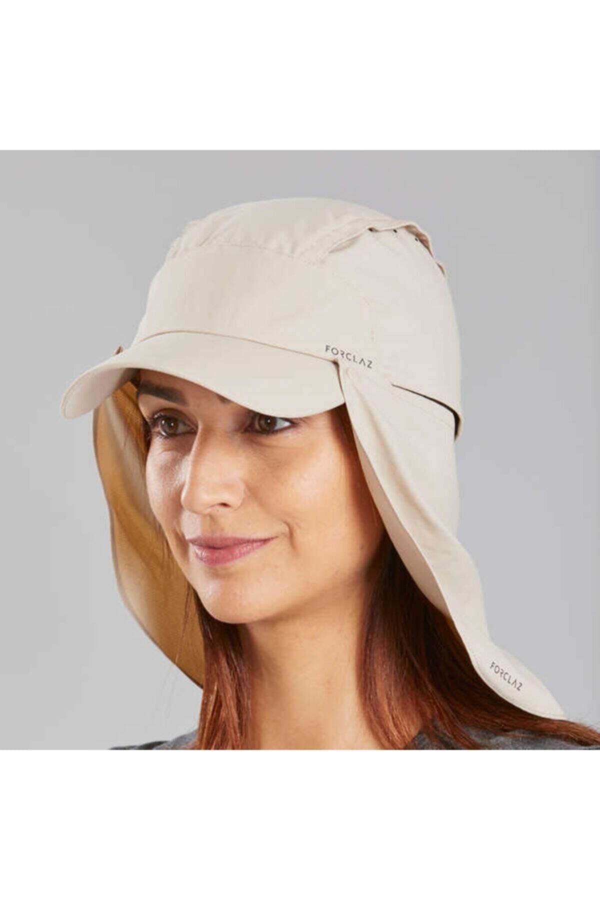 Decathlon - Ultraviole Uv Güneş Işığı Korumalı Yetişkin Unisex Şapka Keten Beji