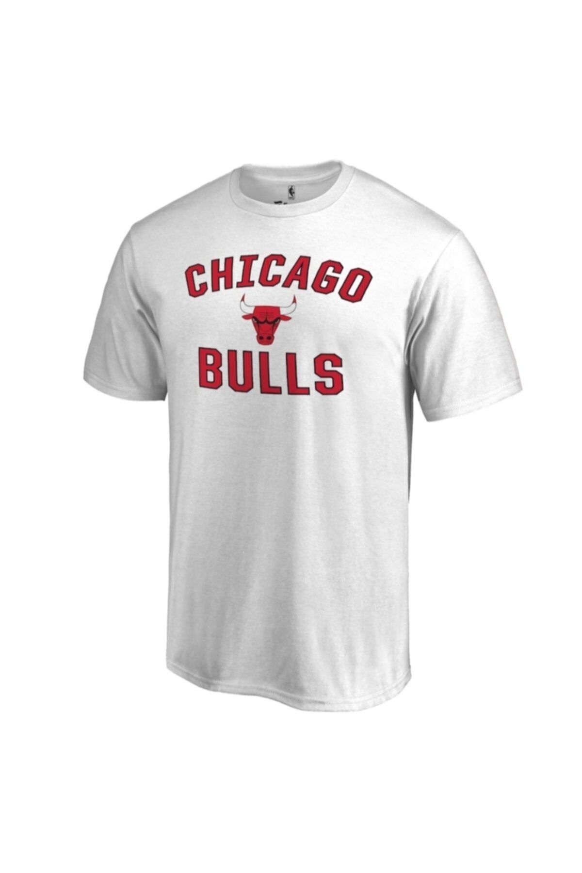 NEW ERA Erkek Beyaz Chicago Bulls T-Shirt
