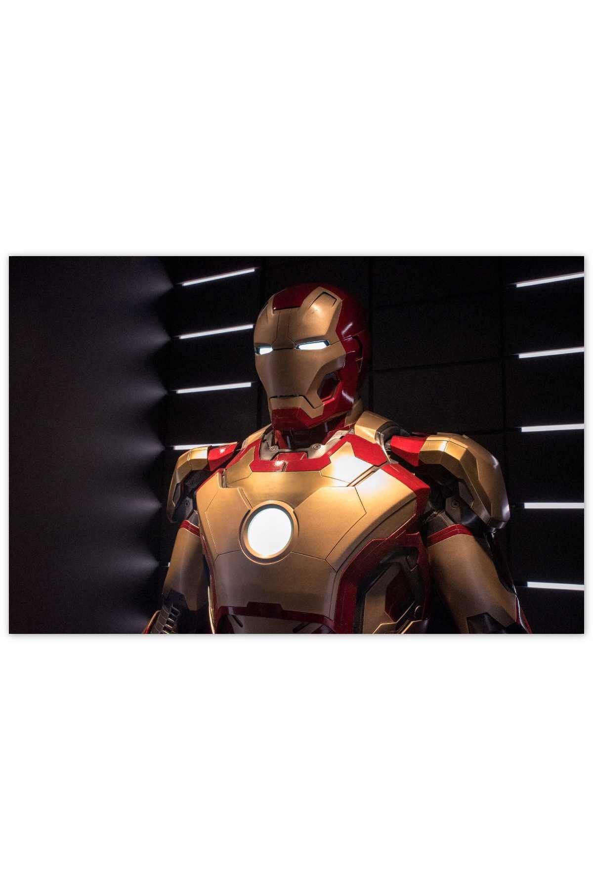 Cakatablo Ahşap Tablo Iron Man Armor 35 50 cm