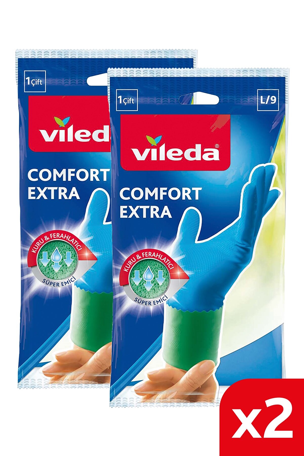 Vileda Comfort&Care Eldiven Büyük Boy X 2 Paket