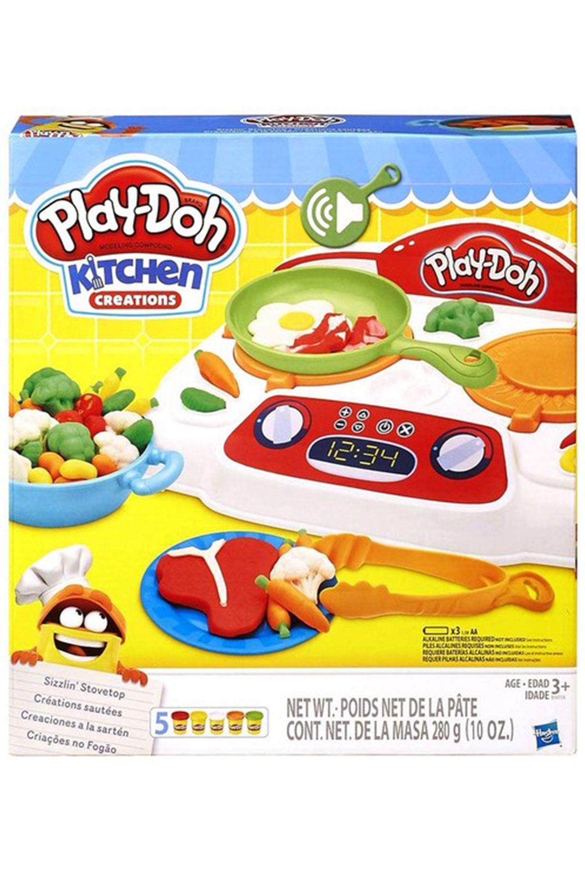 Fisher Price Hasbro Play-doh Mutfak Serisi Sesli Ocak Oyun Hamuru Seti B9014
