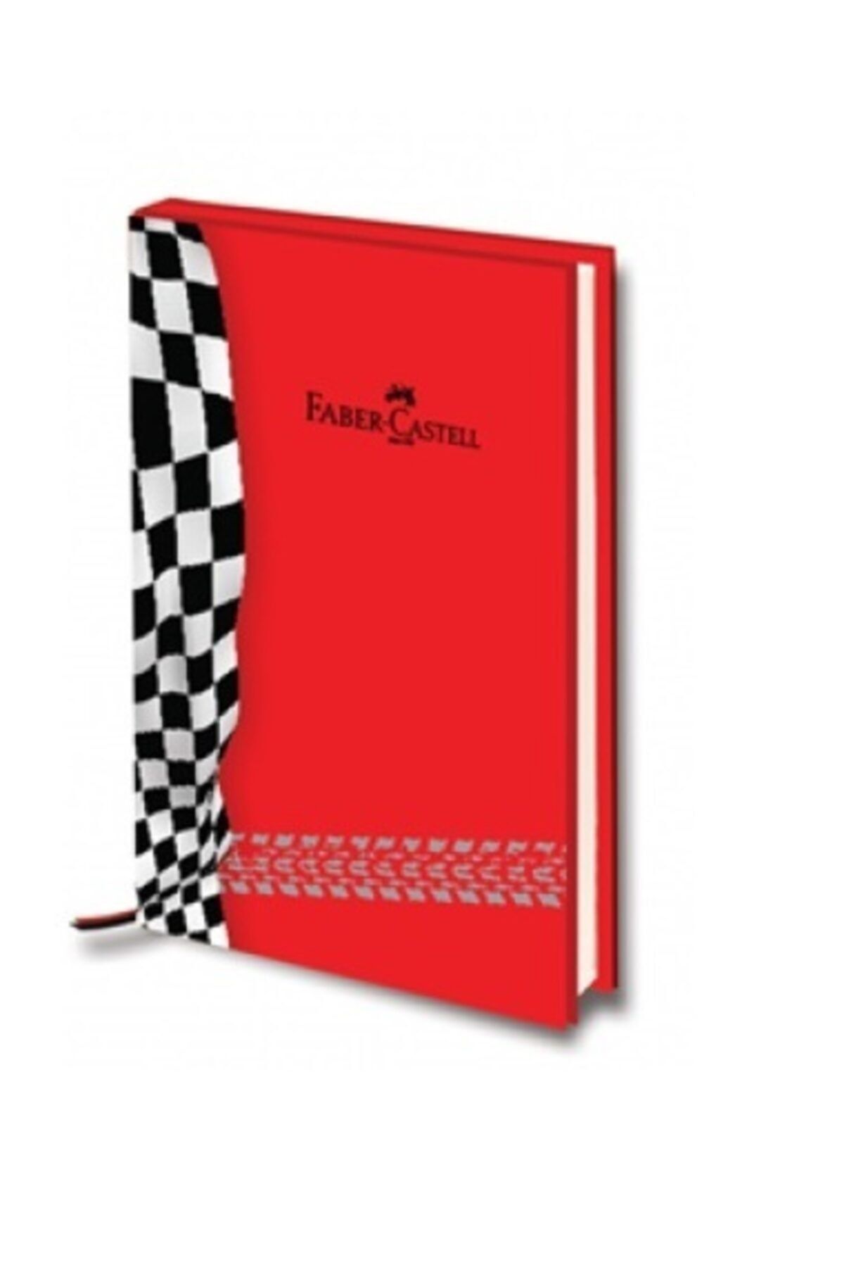 Faber Castell Yarışçı Model A5 Sert Kapak Çizgili Defter (kırmızı)