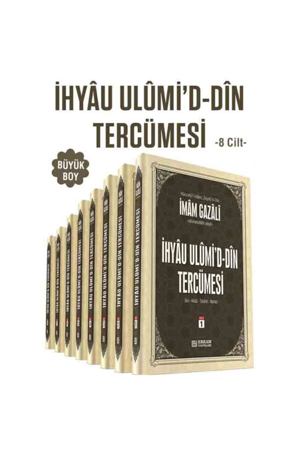 Erkam Yayınları Ihyau Ulumiddin Tercümesi Büyük Boy 8 Cilt