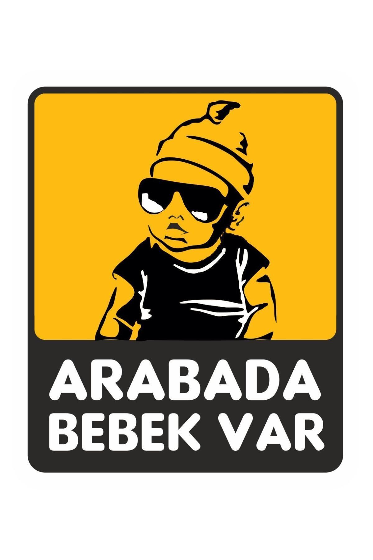 Arabada Bebek Var Sticker 00650 9x11 Cm_0