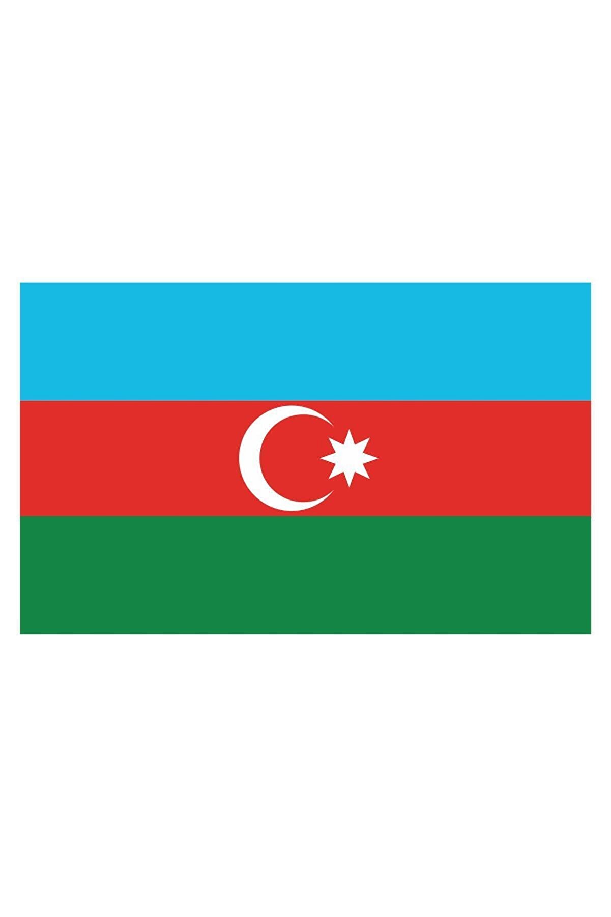 Sticker Fabrikası Azerbaycan Bayrağı Sticker 00702 13x7,5 Cm