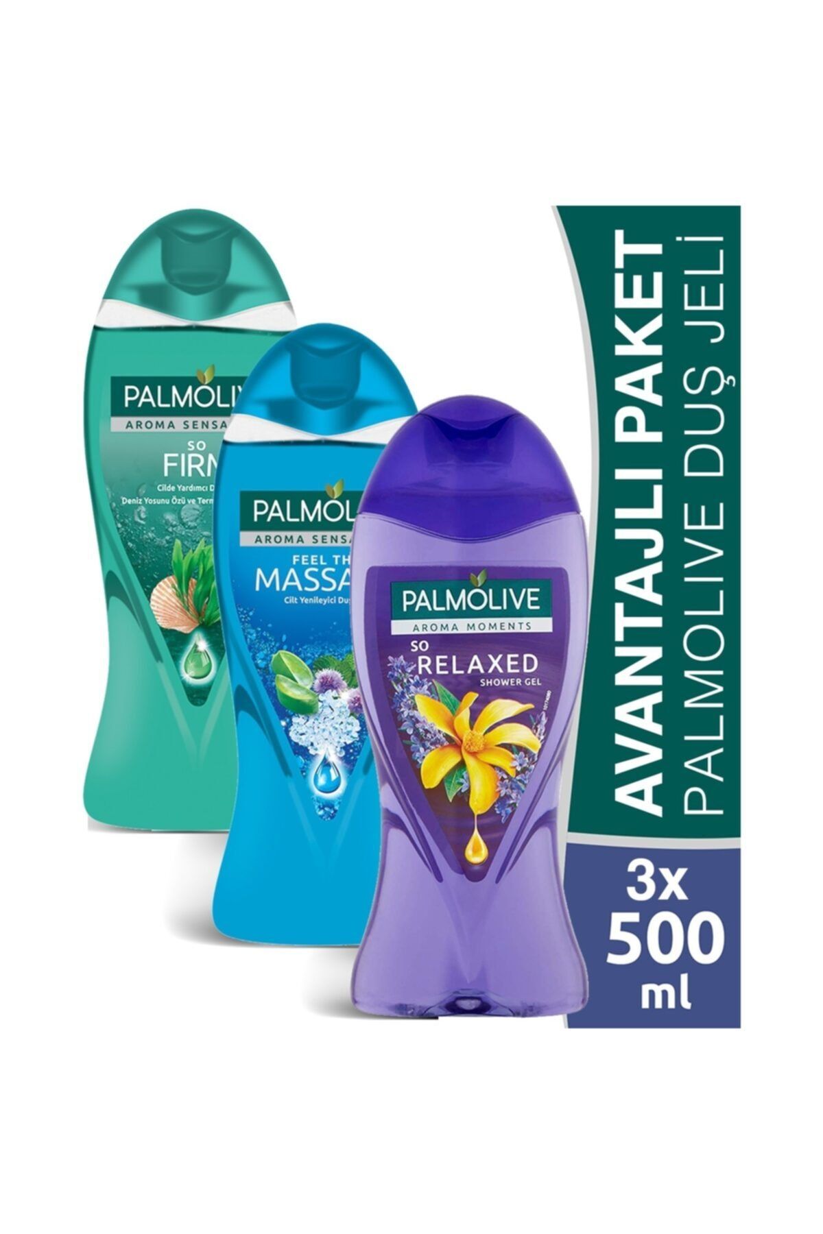 Palmolive Duş Jeli Aroma Sensations Serisi 500mlx3 Adet