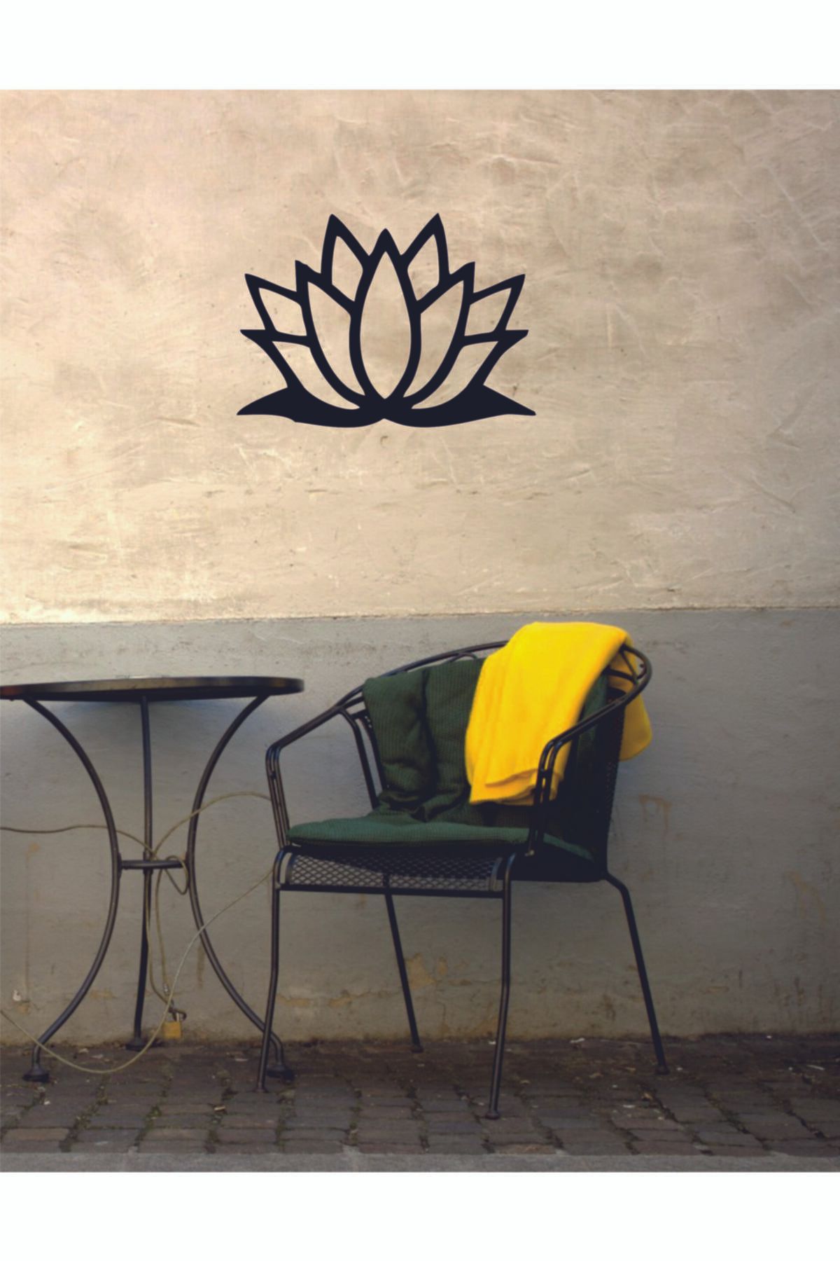 evdeucuz Ahşap Lotus Çiçeği Duvar Tablosu