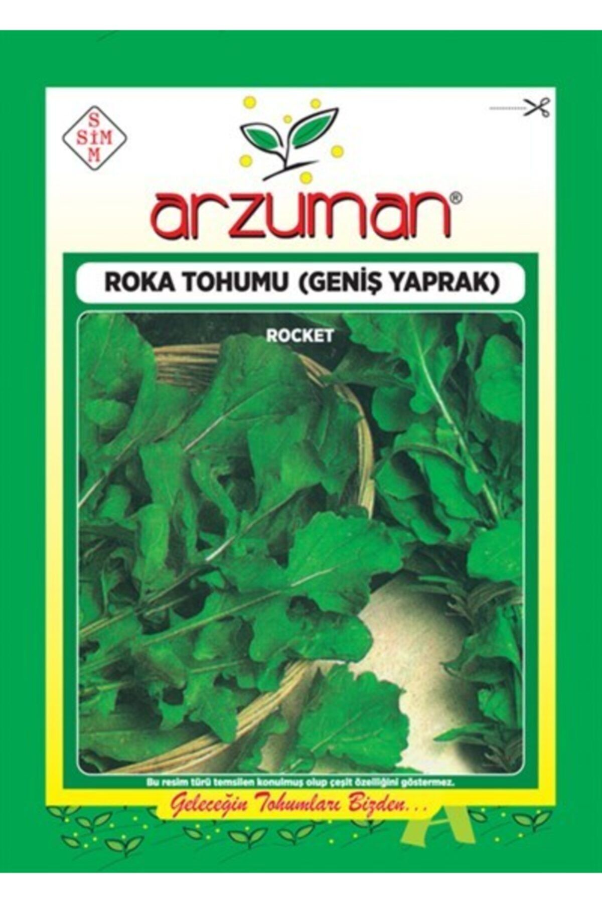 Arzuman Tohum Arzuman Sebze Geniş Yaprak Roka Tohumu 25 Gram