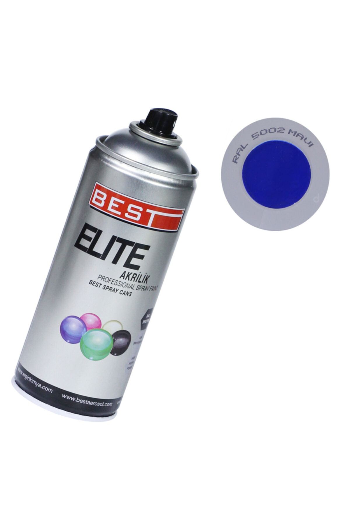 Best Elite Mavi 5002 Akrilik Hızlı Kuruyan Profesyonel Sprey Boya 400 Ml